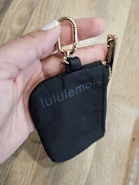 Lululemon Small Black Zip Pouch